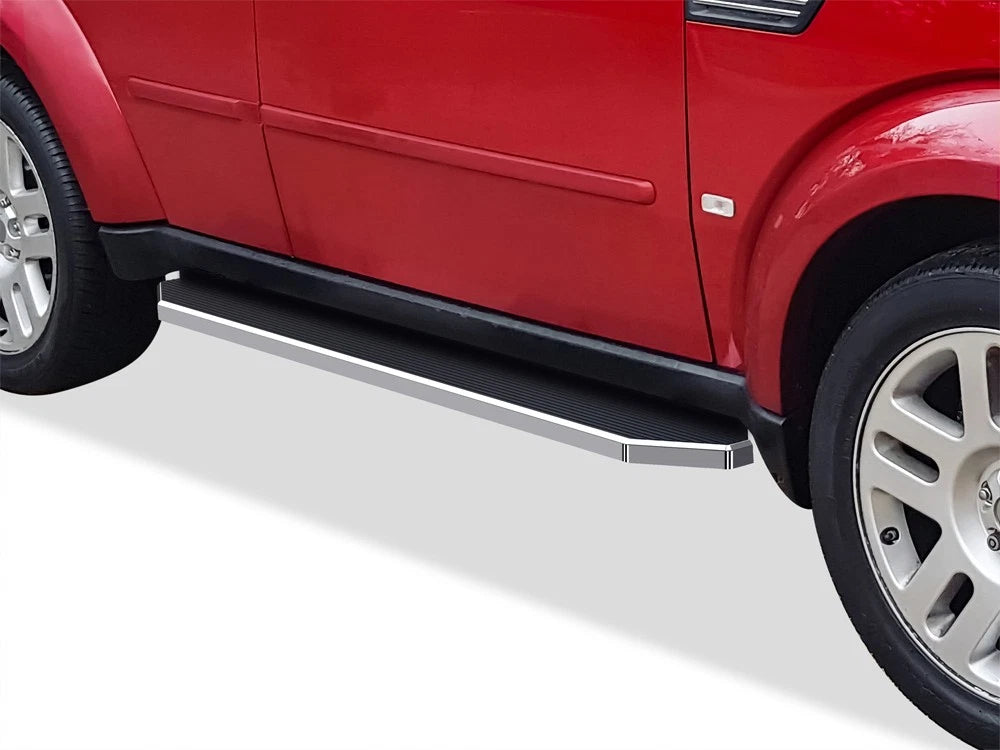 6" Polished iBoard Side Step Nerf Bar for Dodge Nitro (2007–2012)