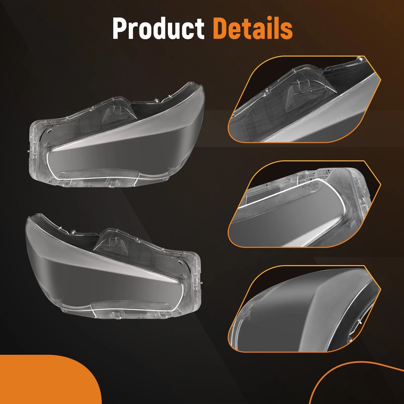 Headlight Pair for Infiniti Q50 (2014–2021) IN2502157 IN2503157