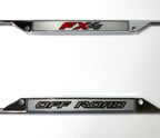 License Plate Frame Chrome With Off Road Script Logo for Ford F-150 FX4 (2015–2020)