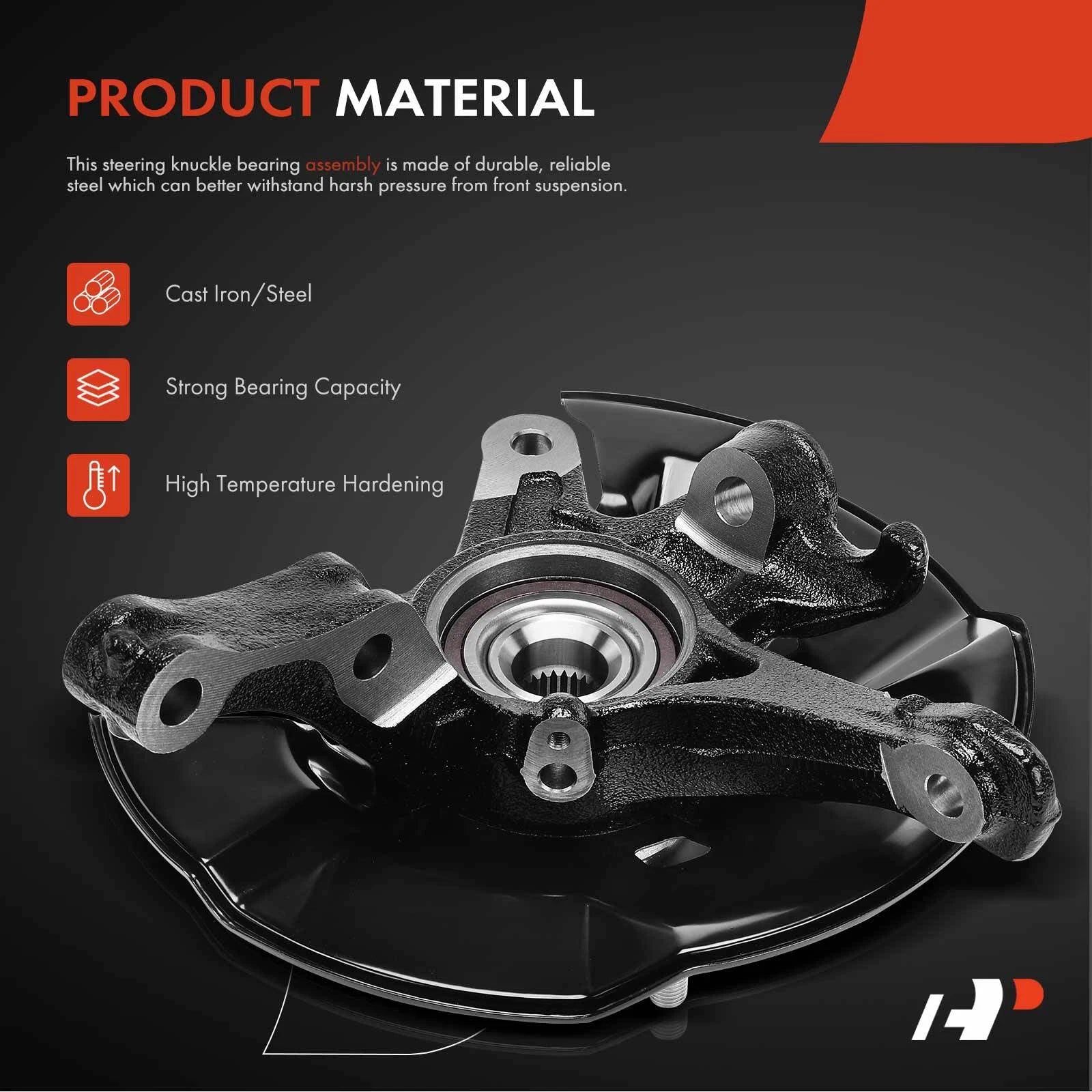 Front Left Steering Knuckle & Hub Bearing Assembly for Honda Civic (2012)
