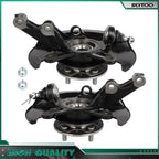 2X Front Steering Knuckle & Wheel Bearing Hub for Honda Civic (2001–2002)