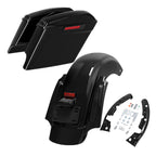 5" Stretched Hard Saddlebags & Rear Fender for Harley Street Glide (2009–2013)