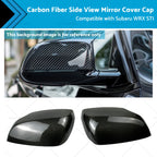 Carbon Fiber Side View Mirror Cover Caps for Subaru WRX STI (2015–2021)