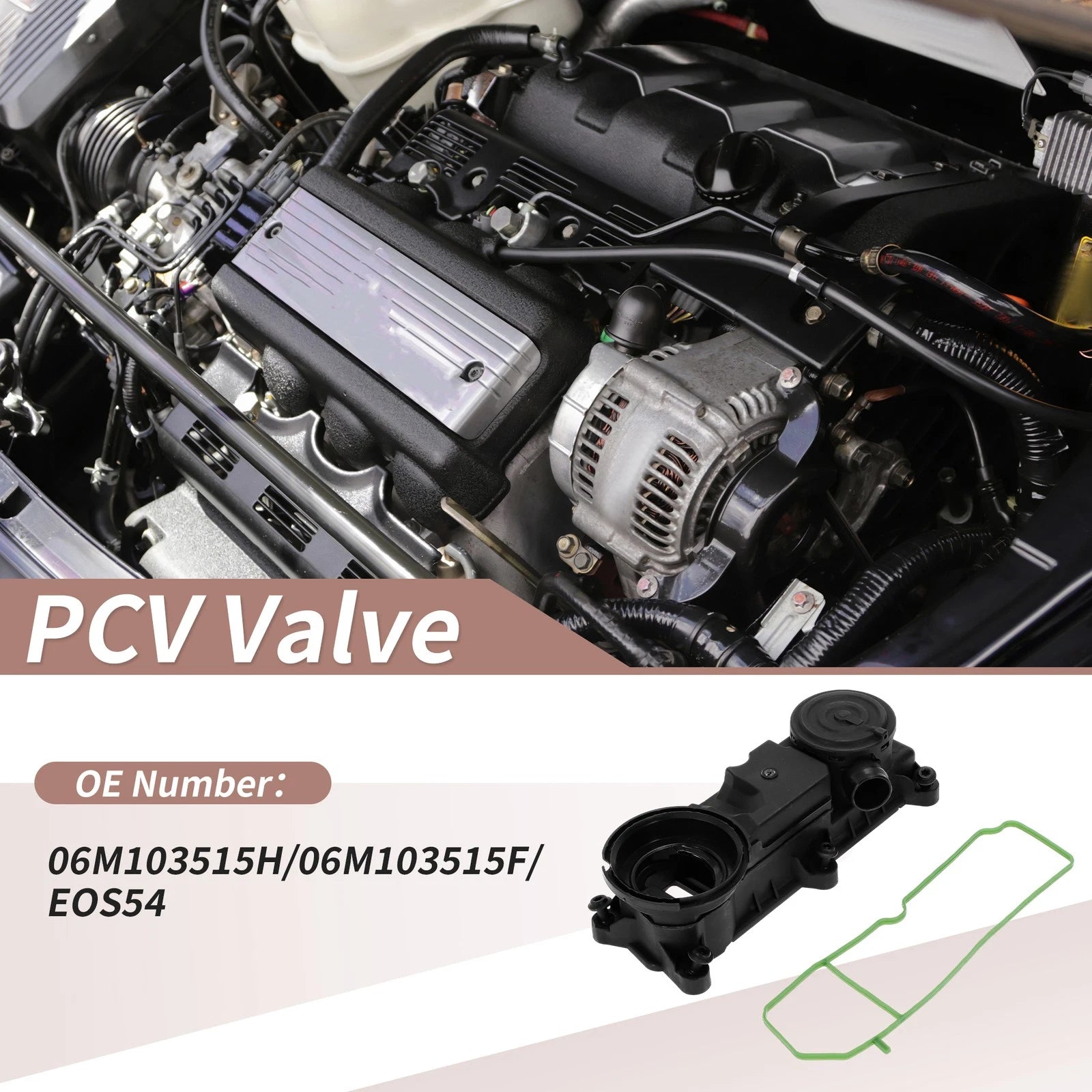 Set of 1 PCV Valve for Audi A6 allroad (2020–2024) 06M103515H/06M103515F