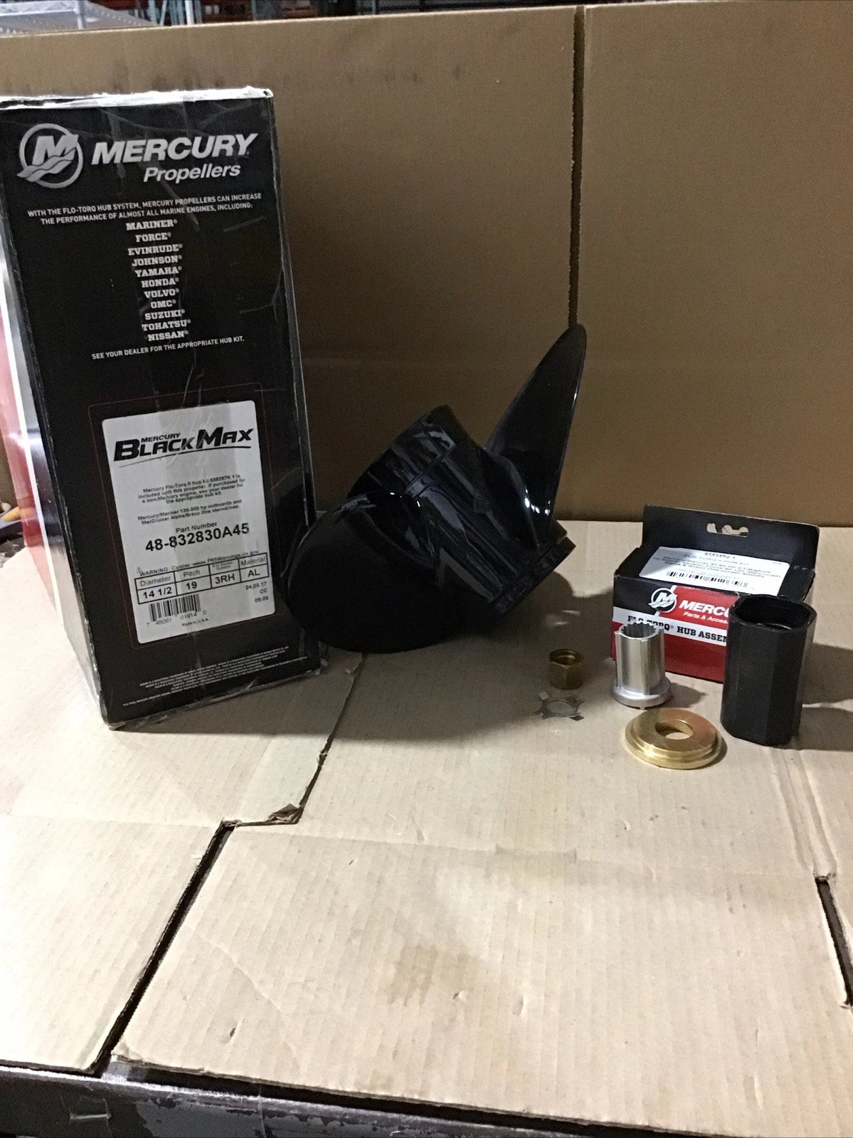 Black Max 14.5x19P Propeller for Mercury (48-832830A45)