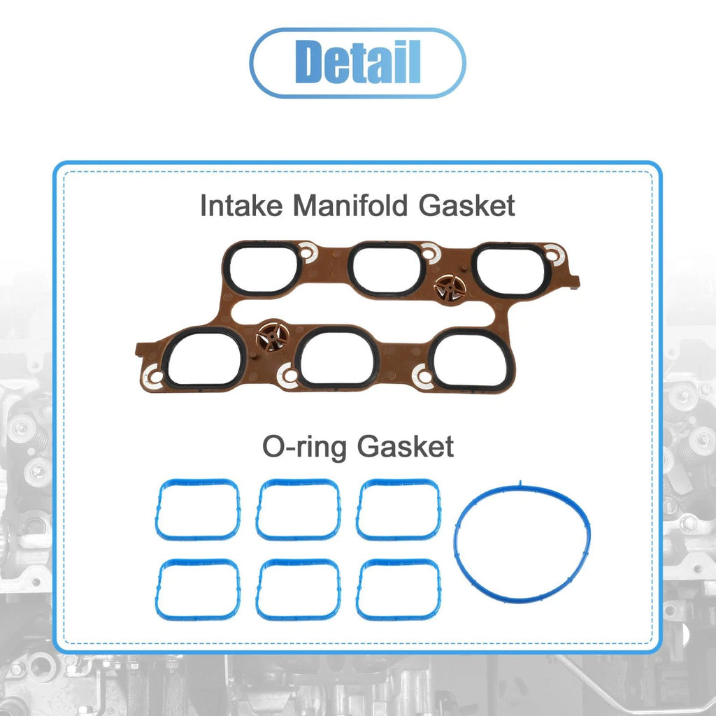 Engine Intake Manifold Upper Lower Gasket Set for GMC Buick 