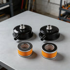 Set of 2 Muffler and 20mm Intake Filter for Air Compressor