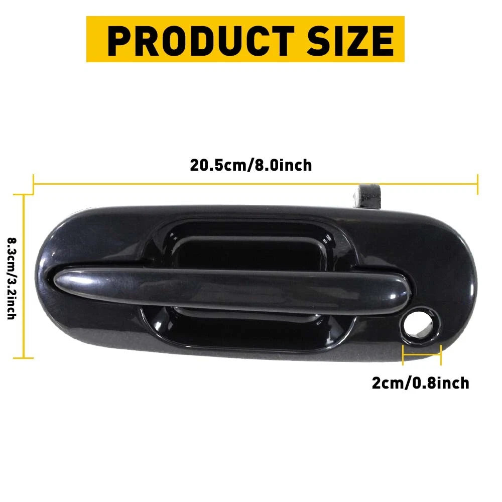 Exterior Door Handle for Honda CR-V (1997–2001) Black