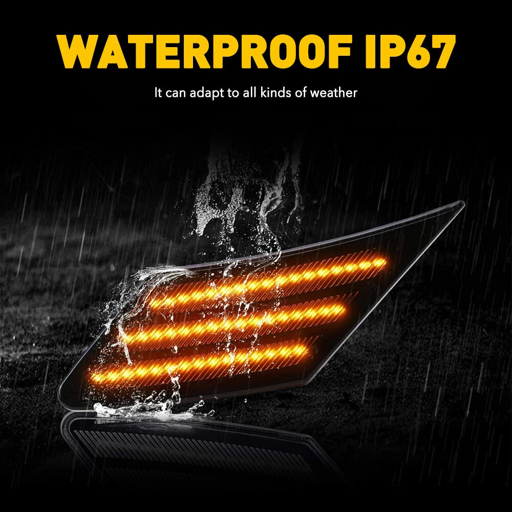 Sequential Smoked LED Side Marker Lights for Subaru BRZ Scion FRS 86