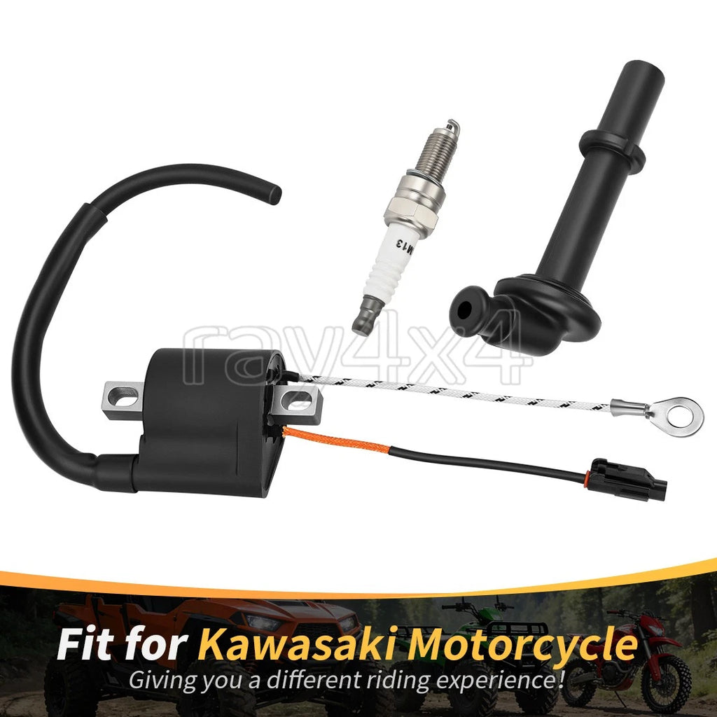 Ignition Coil & Spark Plug Kit for Kawasaki KX250 KX450 (2004–2023) 21121-0707 21121-0723