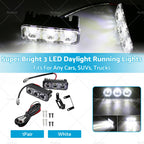 2X LED Daylight Running Lights DRL for Universal 12V