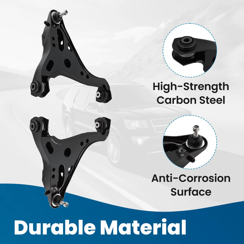 Front Upper Lower Control Arms & Sway Bar for Ford Explorer Mountaineer (2006–2010)