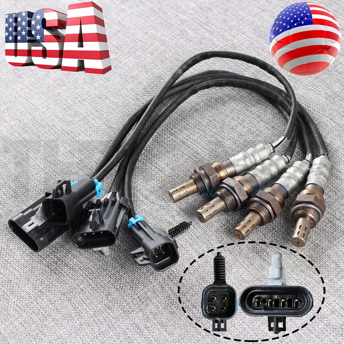 4X Oxygen O2 Sensor for Chevrolet GMC Silverado 1500 (1996–2002) 234-4012 234-4018