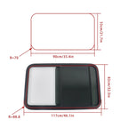 35" x 22" Horizontal Slider Window for RV Cargo Trailer