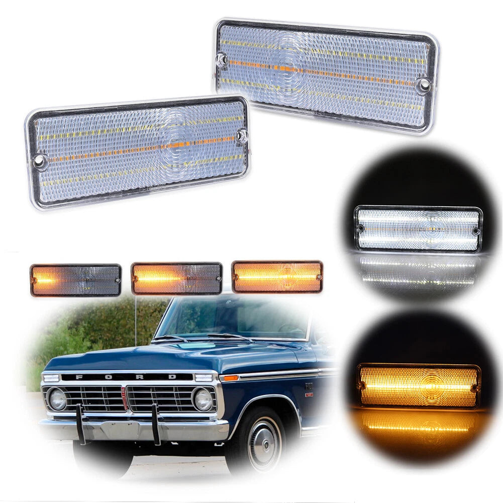 Clear Switchback LED Sequential Signal Light for Ford F-100 (1974–1977)
