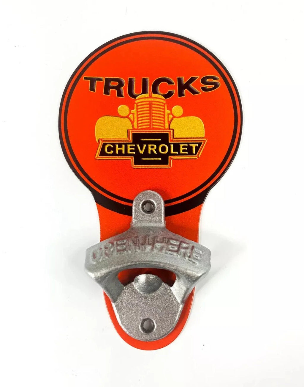 Chevrolet Trucks Sign Bottle Opener for Grille Wall Mount Bowtie (2009–2014)