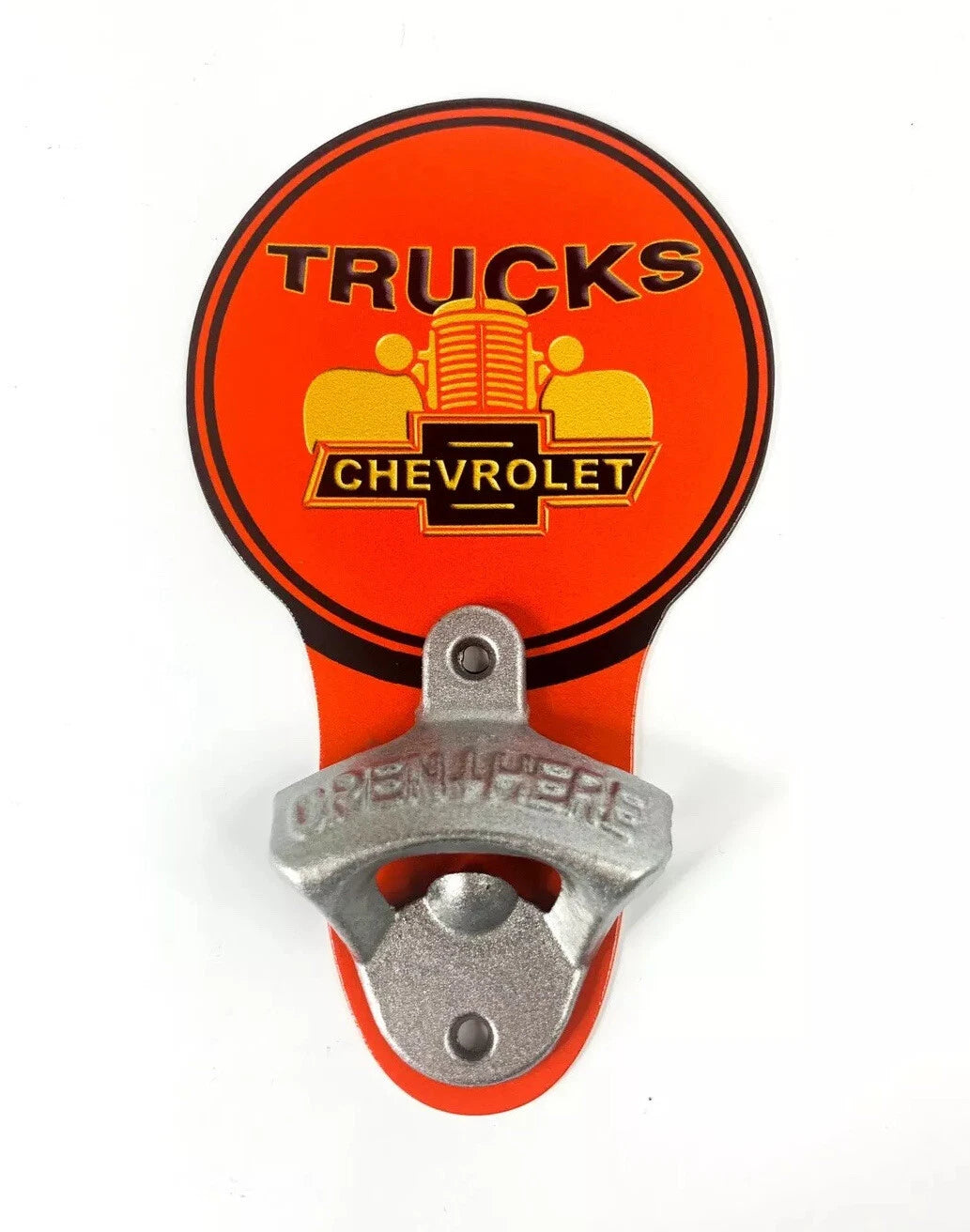 Chevrolet Trucks Sign Bottle Opener for Grille Wall Mount Bowtie (2009–2014)