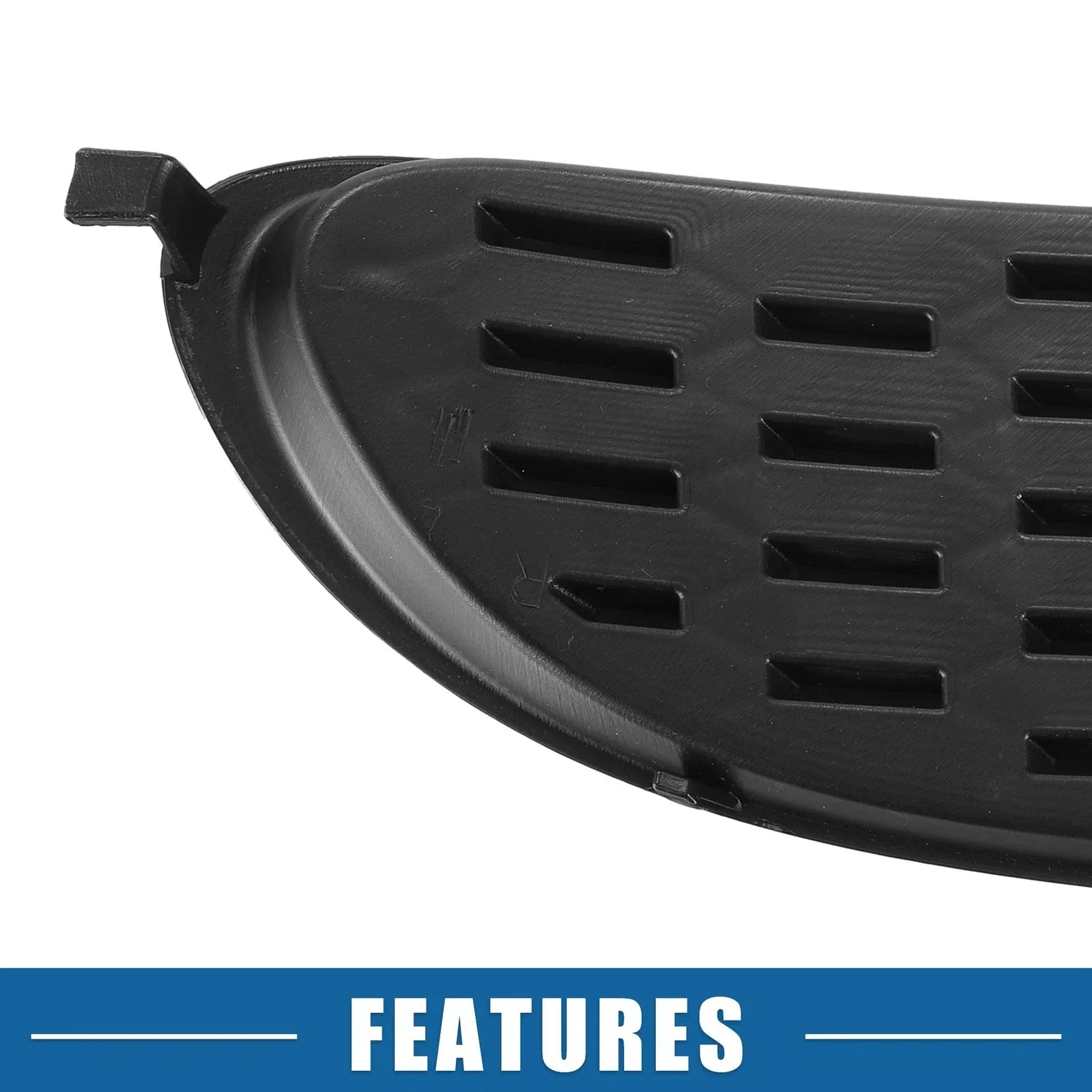 Front Fog Light Cover Grille for Dodge Journey 2011-2020 Black (Set of 2)