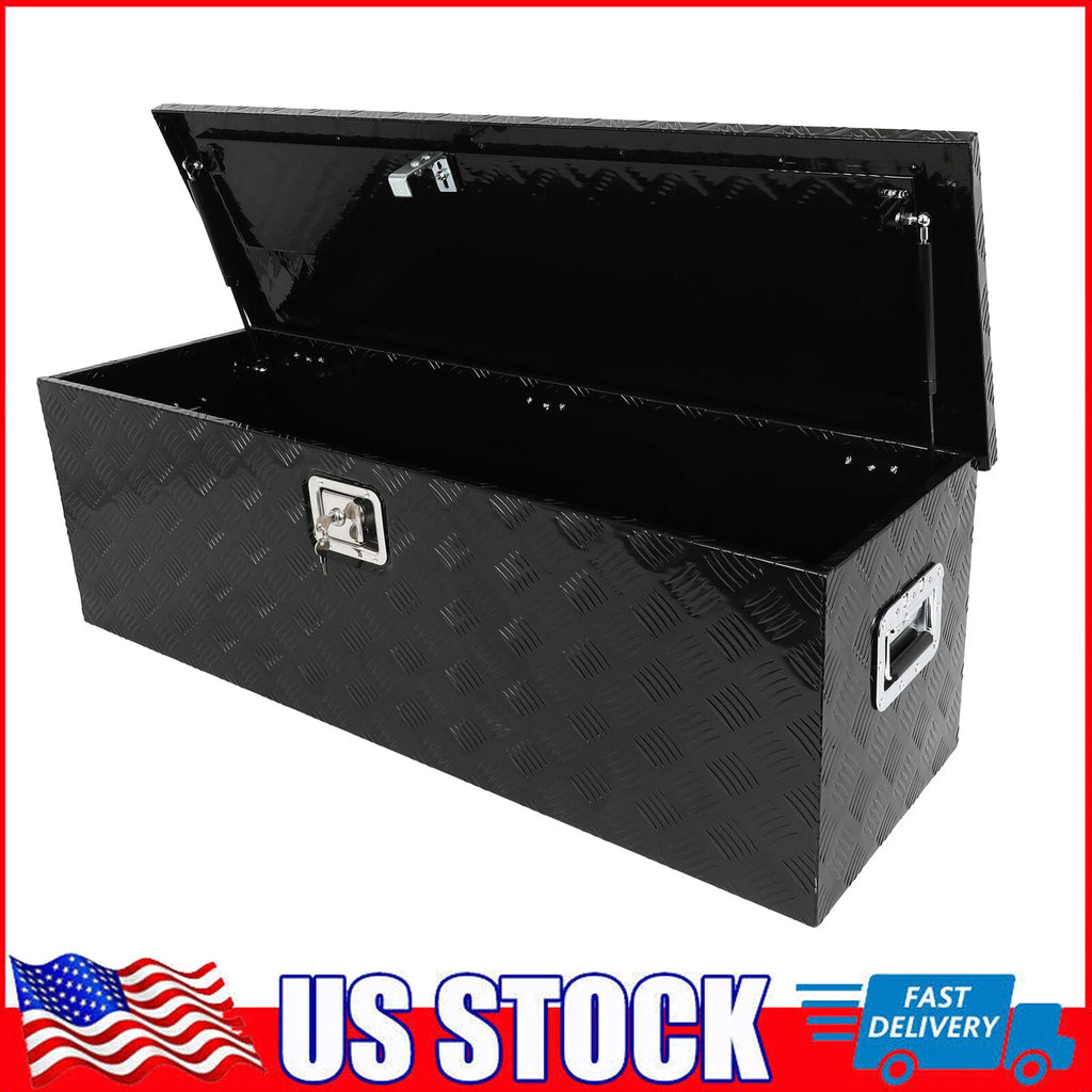 48" Aluminum Tool Box for Trailer Flatbed with Key Lock
