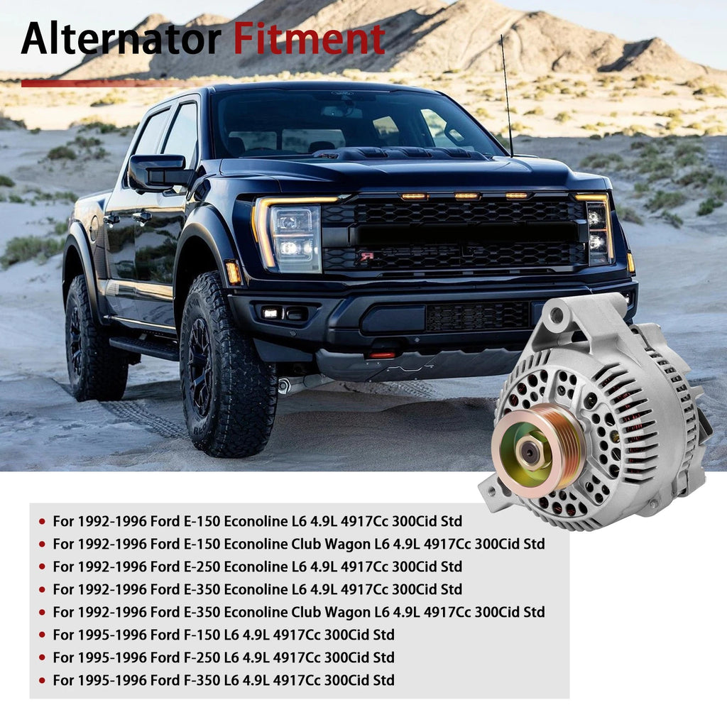Alternator for Ford F150 F250 F350 (1995–1996) 12V 95Amp