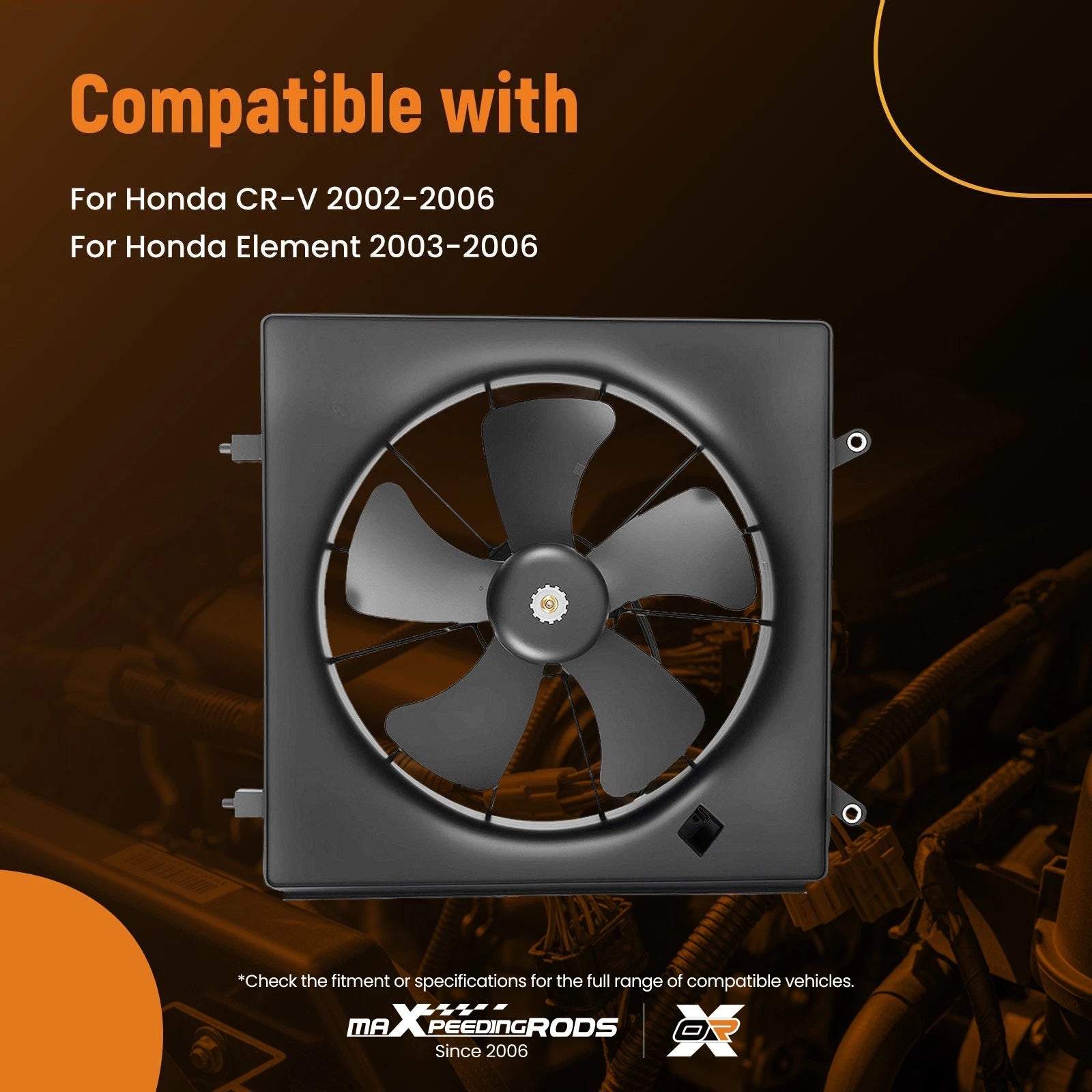 Radiator Cooling Fan for Honda CR-V/Element (2002–2006)