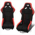 J2 Engineering Fixed Position Bucket Racing Seat w/Sliders for Universal (2000–2023)