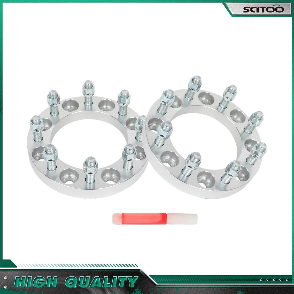 2X 1" Wheel Spacers 8x6.5 9/16"-18 for Dodge Ram 2500 3500 (1994–2010)