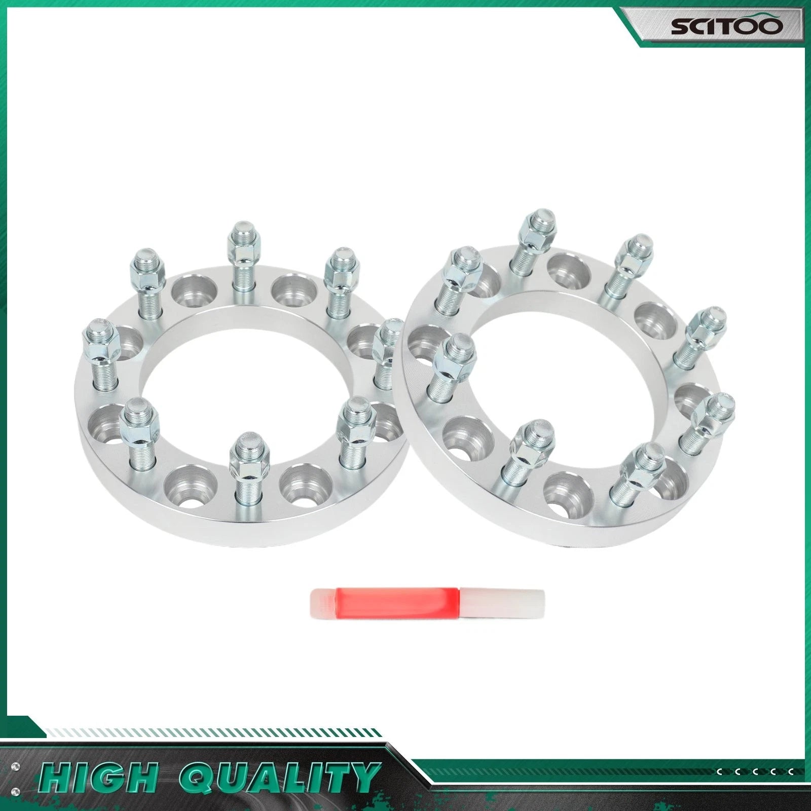 2X 1" Wheel Spacers 8x6.5 9/16"-18 for Dodge Ram 2500 3500 (1994–2010)