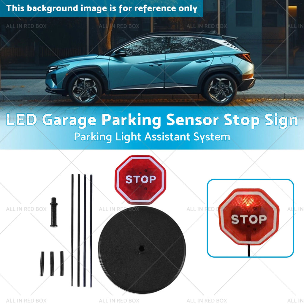 LED Garage Parking Sensor Stop Sign System for Universal 12V