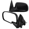 Set of 2 Power Heated Black Side Mirrors for Chevy GMC Yukon (2000–2002)