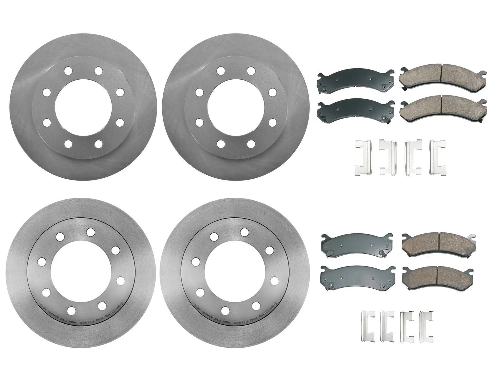 Front & Rear Brake Kit for Chevrolet GMC (Akebono ProAct)
