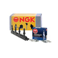Set of 4 NGK Iridium IX Spark Plugs & 1 Ignition Coil for Chevy Cadillac L4