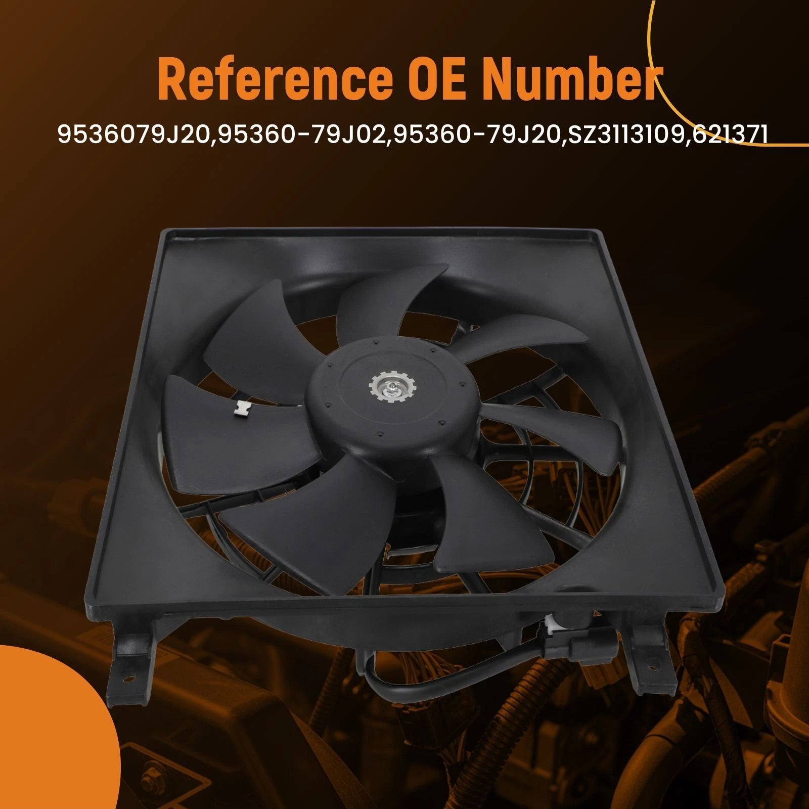 Cooling Fan for Suzuki SX4 2.0L (2007–2013) 5-Blade 240W