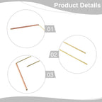 2X Brass Divining Tools for Intuitive Dowsing Experience