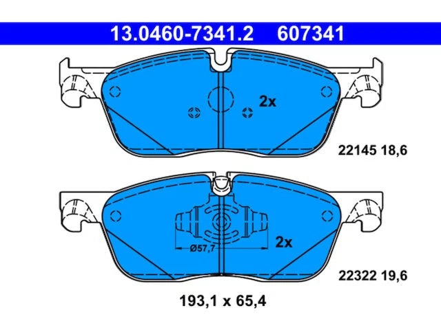 Front Brake Pad Set for Jaguar F-Pace (2017–2020) FQ614TT