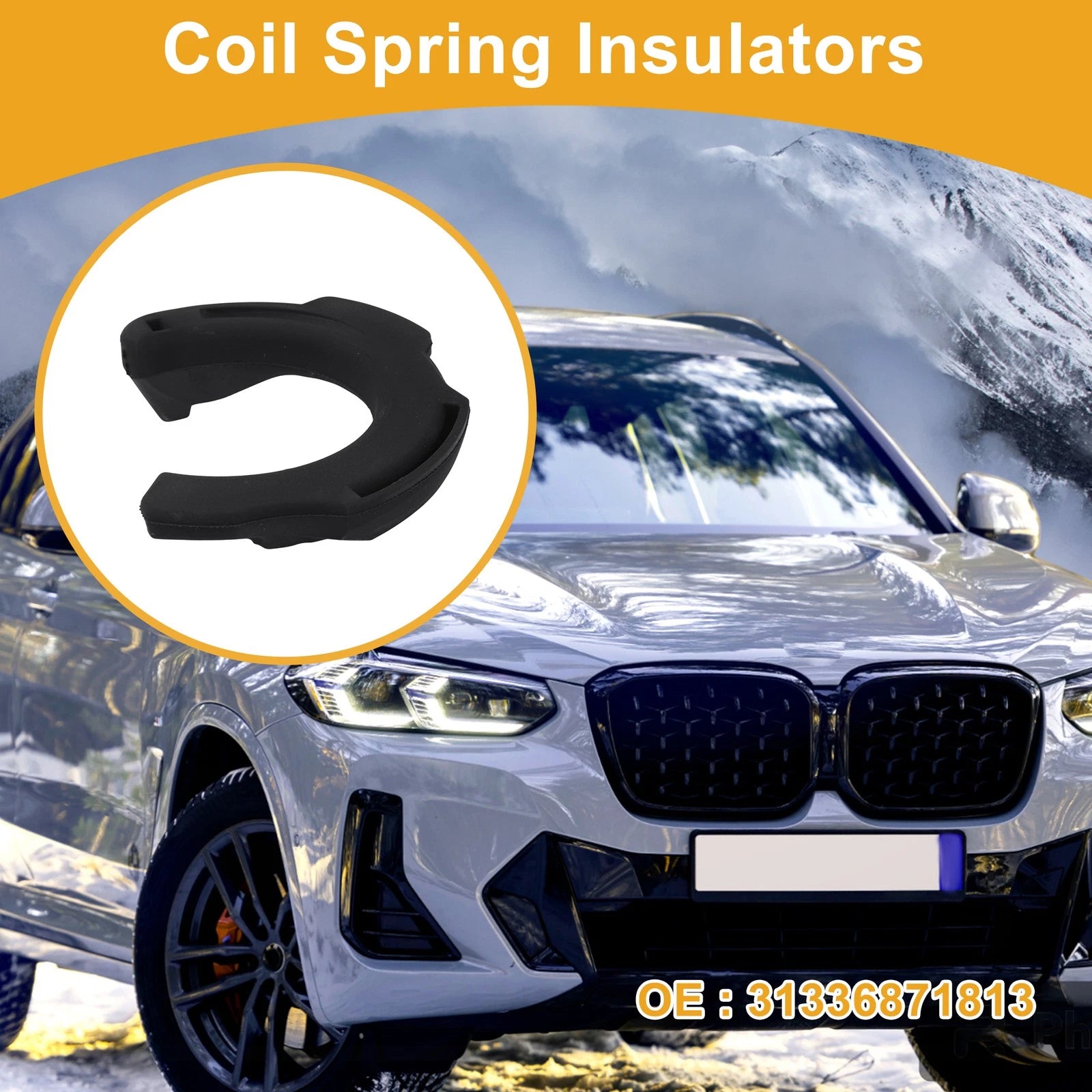 Lower Coil Spring Insulator No. 31336871813 for BMW X4 (2018–2019) Rubber