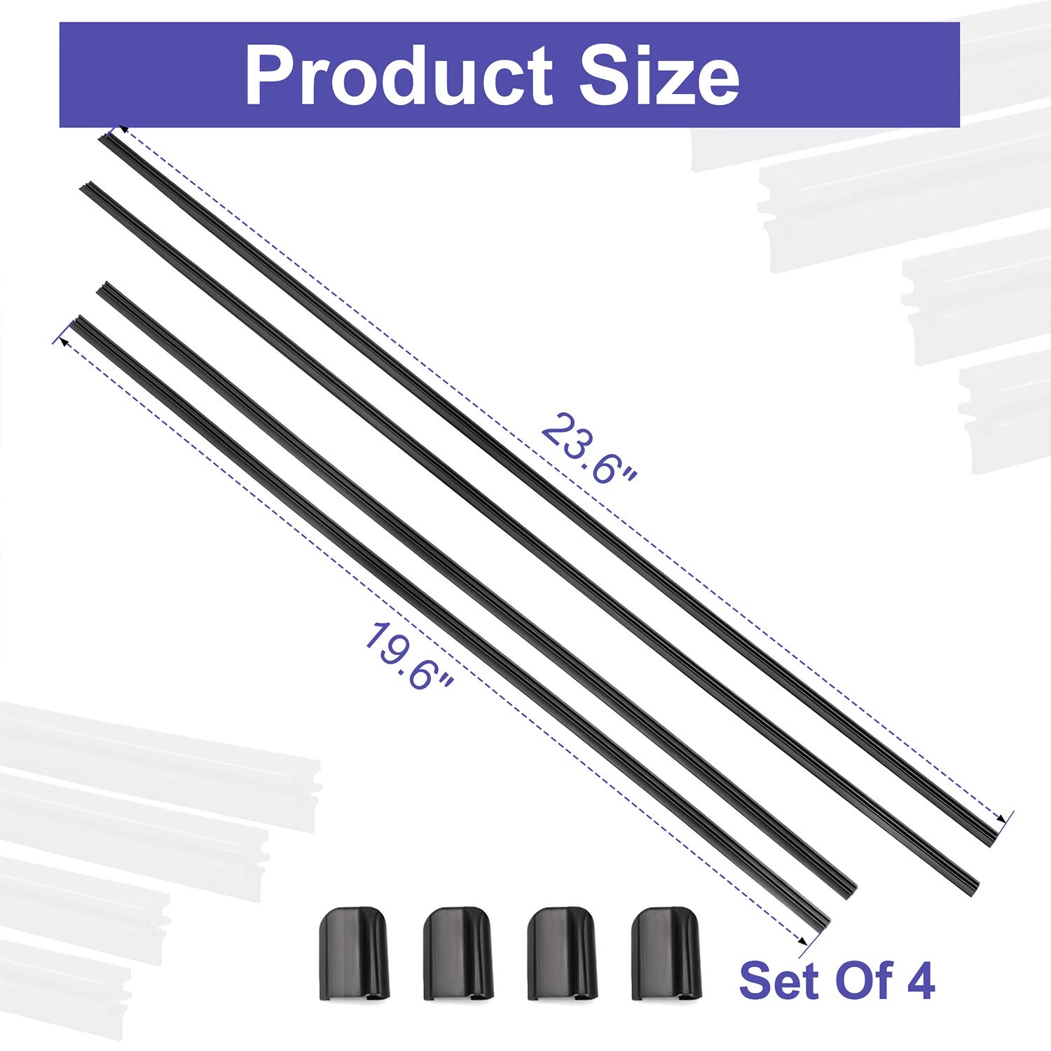 Set of 2 Front Wiper Blades for Volvo S60 V60 (2019–2025) 31693569