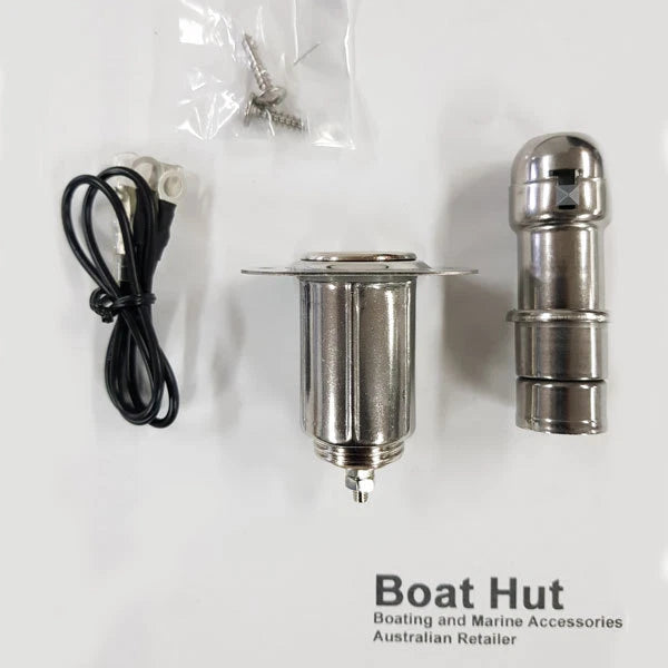 Set of 2 Marine Grade Stainless Steel Cigarette Lighters 12V/24V 53022