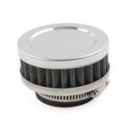 42mm Air Intake Filter Cleaner for Motorcycle - Rubber Bend, Steel Mesh