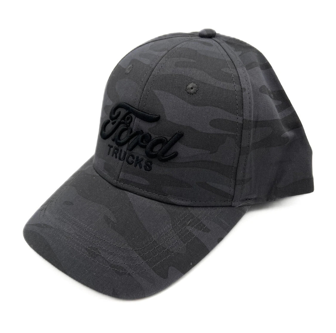 Ford Trucks Hat Cap Gray Camo with Black Embroidered Logo (2024–2024)