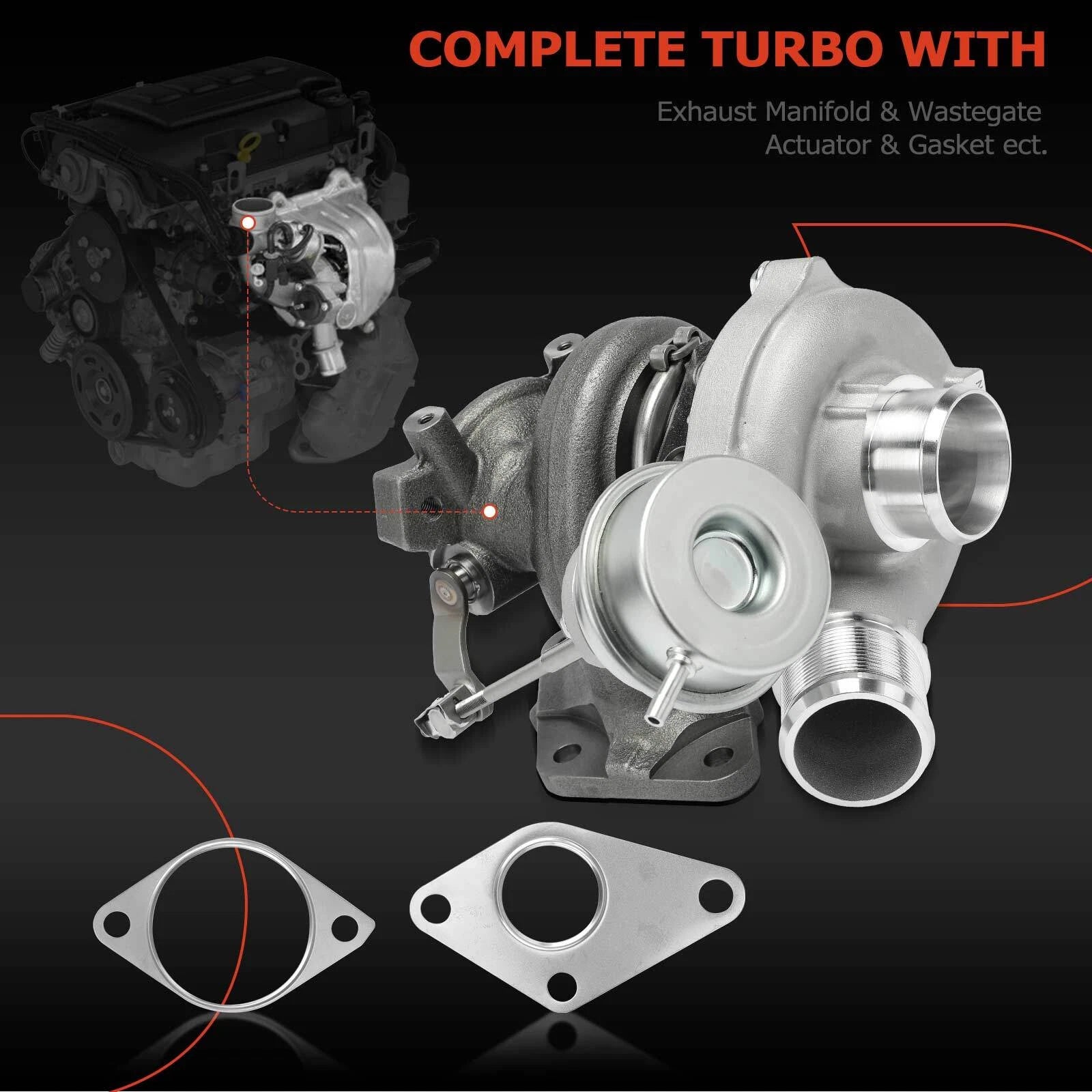 Left Turbocharger for Ford F-150 (2015–2017) V6 2.7L