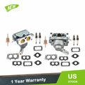 Set of 2 Carburetors for John Deere LA140 LA145