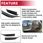 Set of 2 Rear Bumper Spoiler Lips for Honda Accord (2013–2015) HFP-Style Black