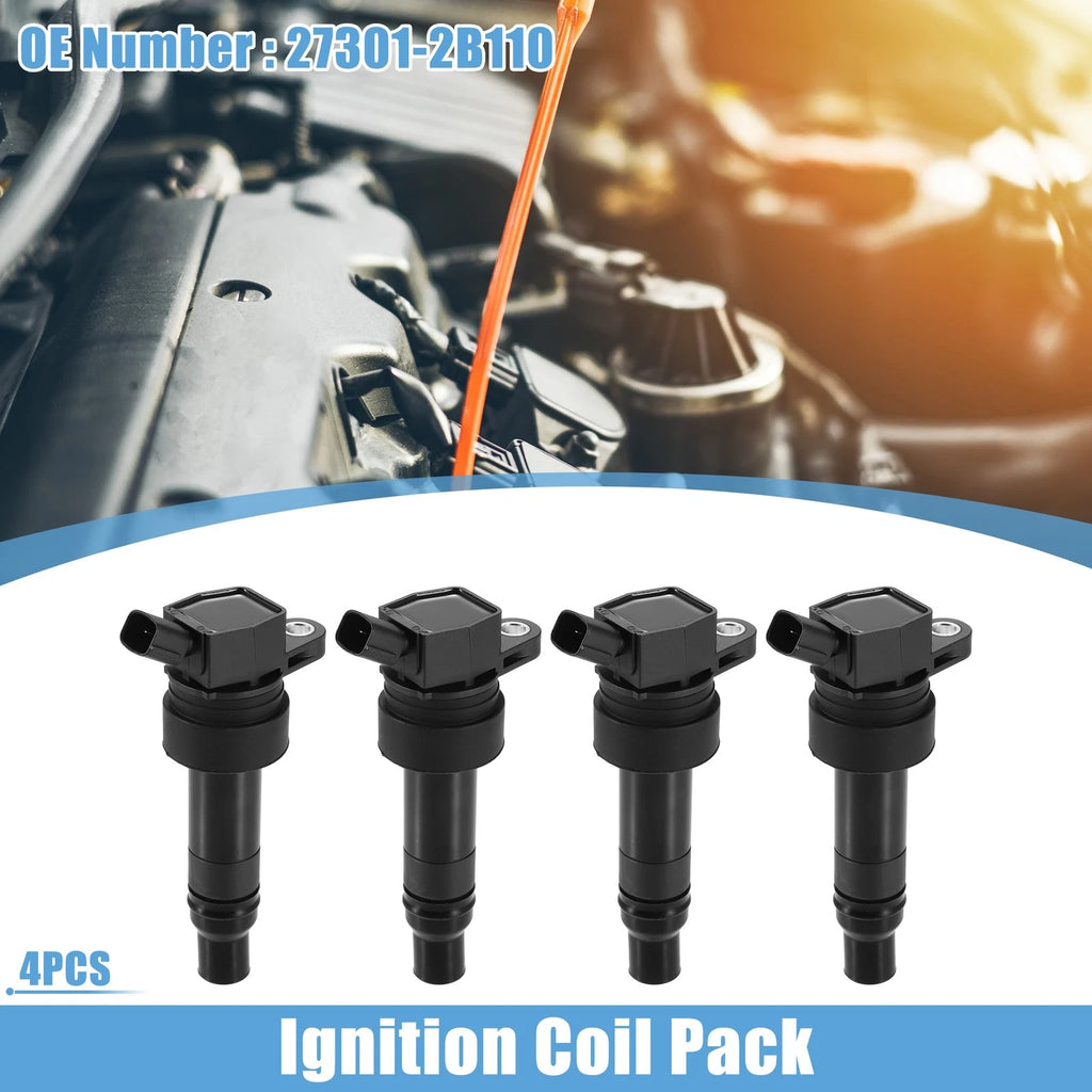 Set of 4 Ignition Coils for Hyundai Veloster 1.6L (2012–2017)