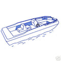 Trailerable I/O Deck Boat Storage Cover for 25' - 26.5' (600D Waterproof)