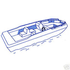 Trailerable I/O Deck Boat Storage Cover for 25' - 26.5' (600D Waterproof)