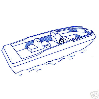 Trailerable I/O Deck Boat Storage Cover for 25' - 26.5' (600D Waterproof)