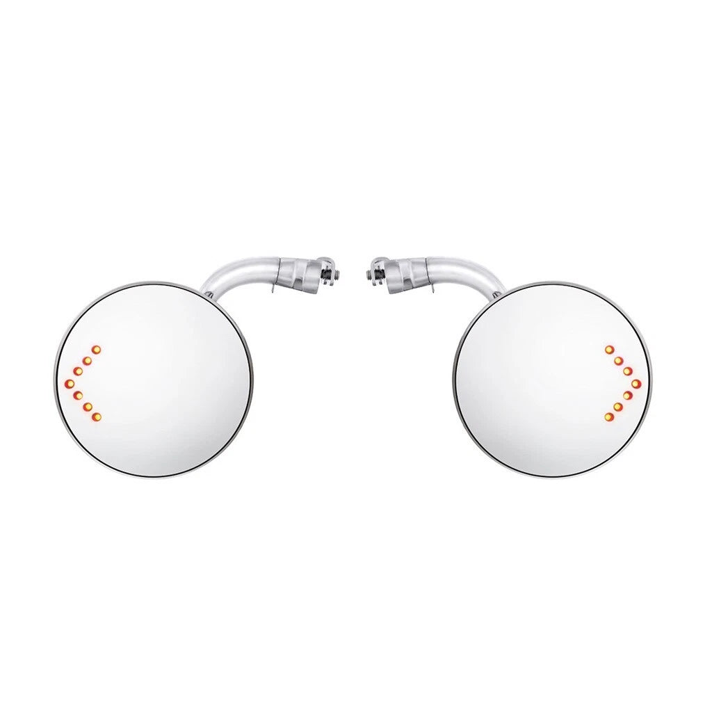 Stainless Peep Mirrors with LED Turn Signal Pair for Ford Ranger (2011–2018)