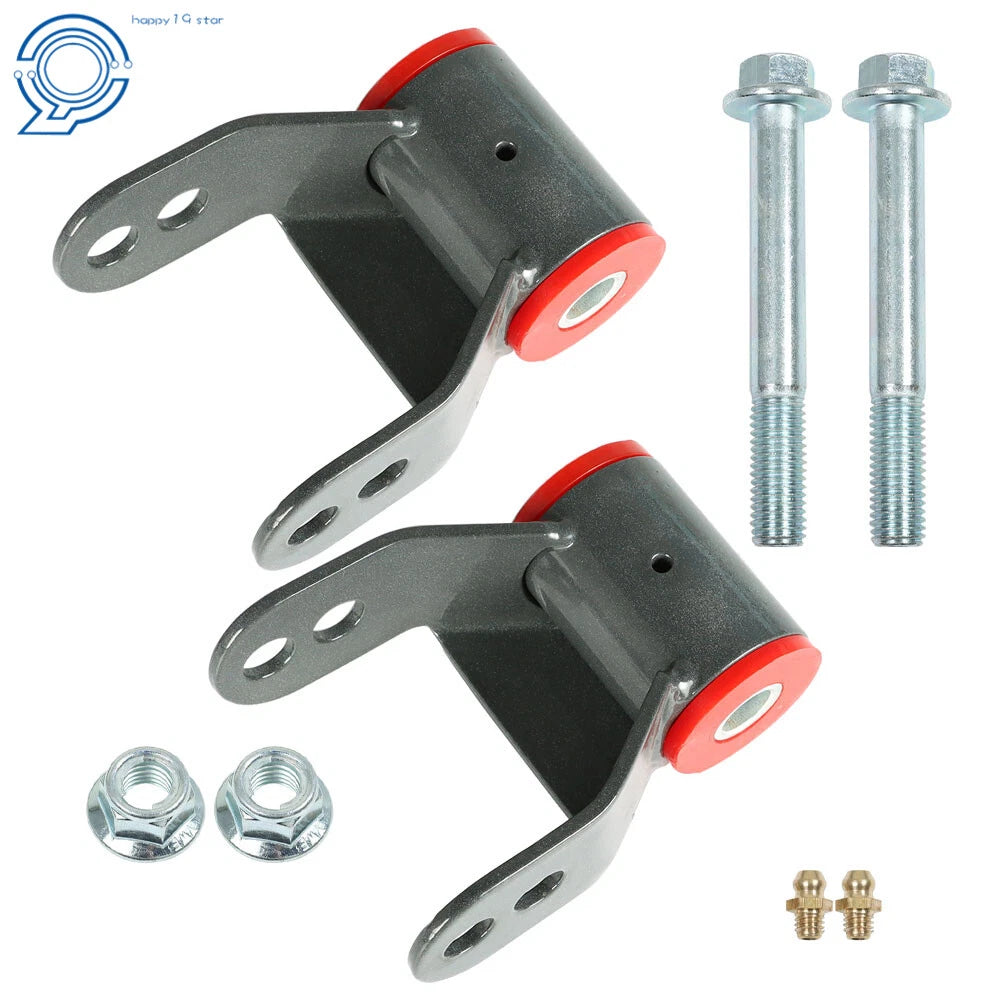 Rear Shackle Lift Kit for Chevy GMC C1500 C2500 2WD (1988–1998) 1.5" 2"