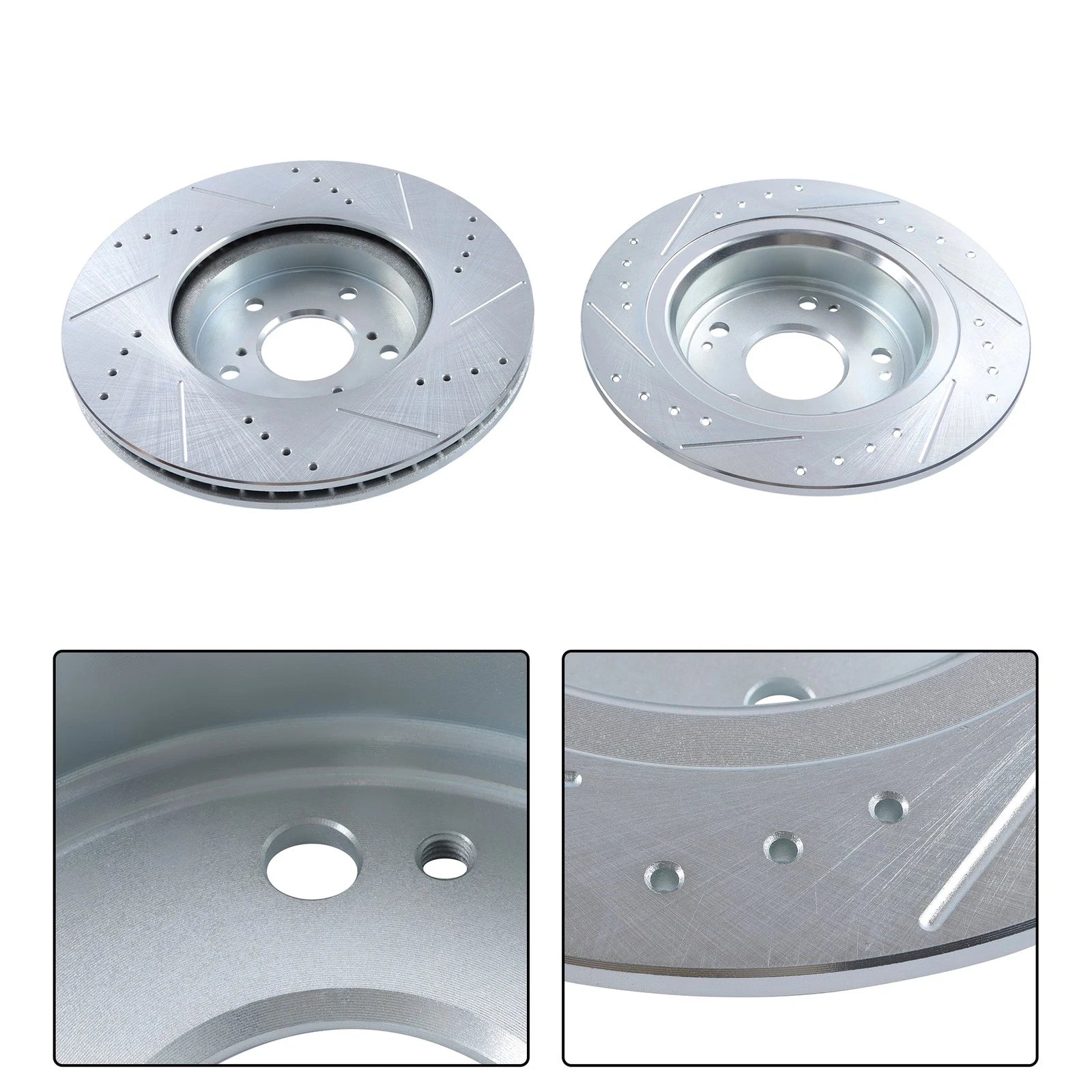 Front & Rear Drilled Rotors & Ceramic Brake Pads for Honda Accord (2018–2022)